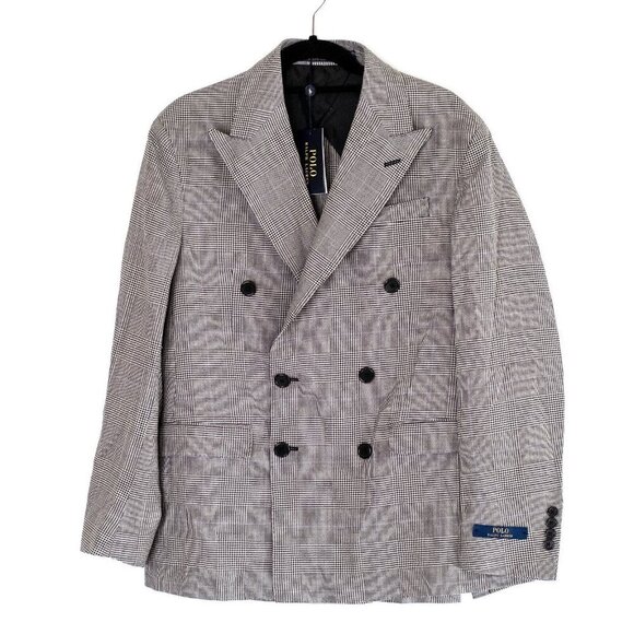 NWT Polo Ralph Lauren Men's Soft Glen Plaid Suit Jacket $898 - Size 42 - Picture 10 of 15